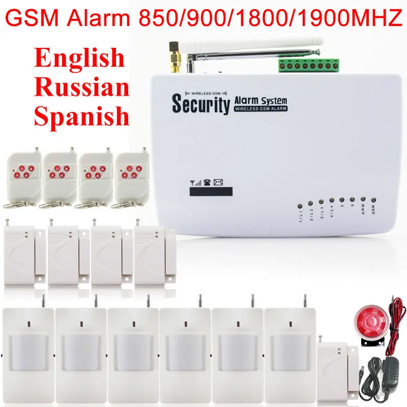 Датчик двери GSM01 с голосовым управлением на русском языке 5 шт. 6 беспроводных