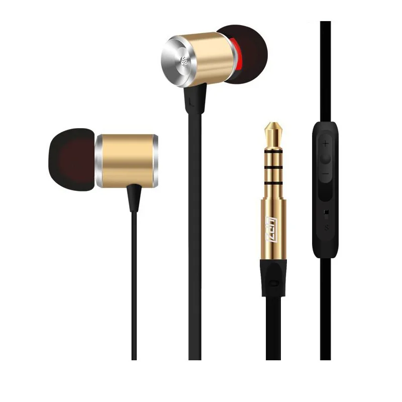 Проводные металлические наушники с микрофоном HD Hi Fi стереонаушники басами для