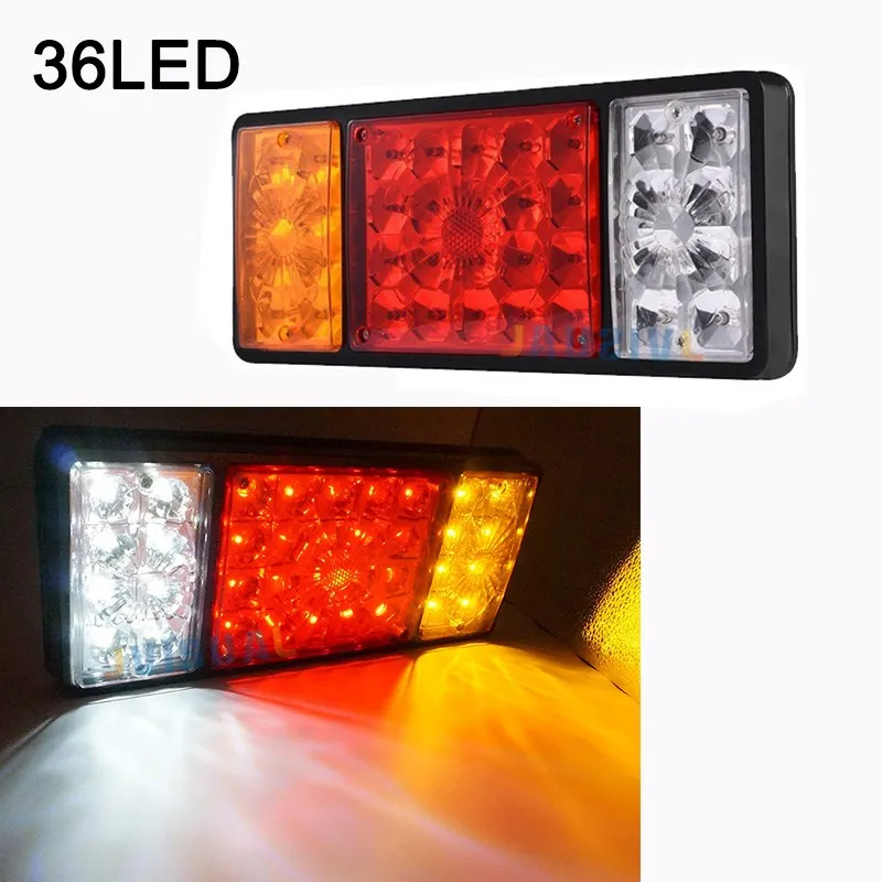 2x 36led 2 шт. водонепроницаемый автомобильный 8 19 20 24 30 46LED задний светильник пара Лодочный Прицеп 12 В/24 В задние части для прицепа грузовика автомобильный светильник - Цвет: 2x 36led