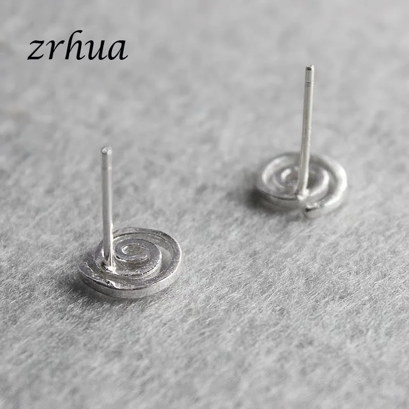 ZRHUA высокое качество 925 сереьряные серьги гвоздики для женщин женские стильные