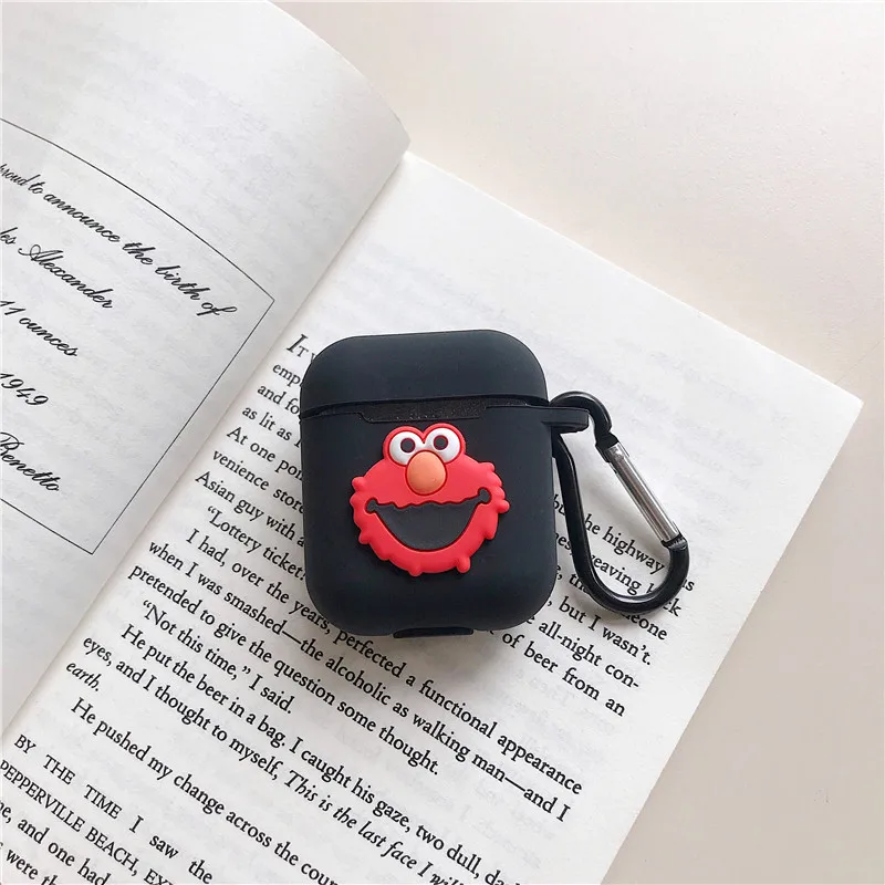 Bluetooth чехол для наушников Аксессуары для airpods защитный чехол сумка анти-потеря ремешок для airpods 2 милый мультфильм DIY силикон