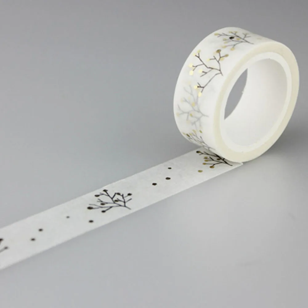 1 шт. модная клейкая лента с золотым блокировкой бумажная Маскировочная сделай