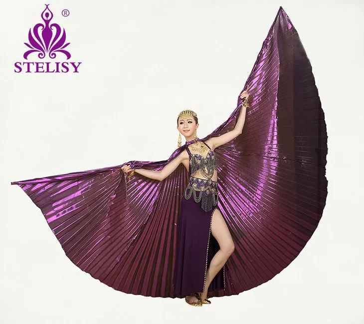 Лидер продаж 2016 женские крылья для танца живота Isis в восточном стиле новые без