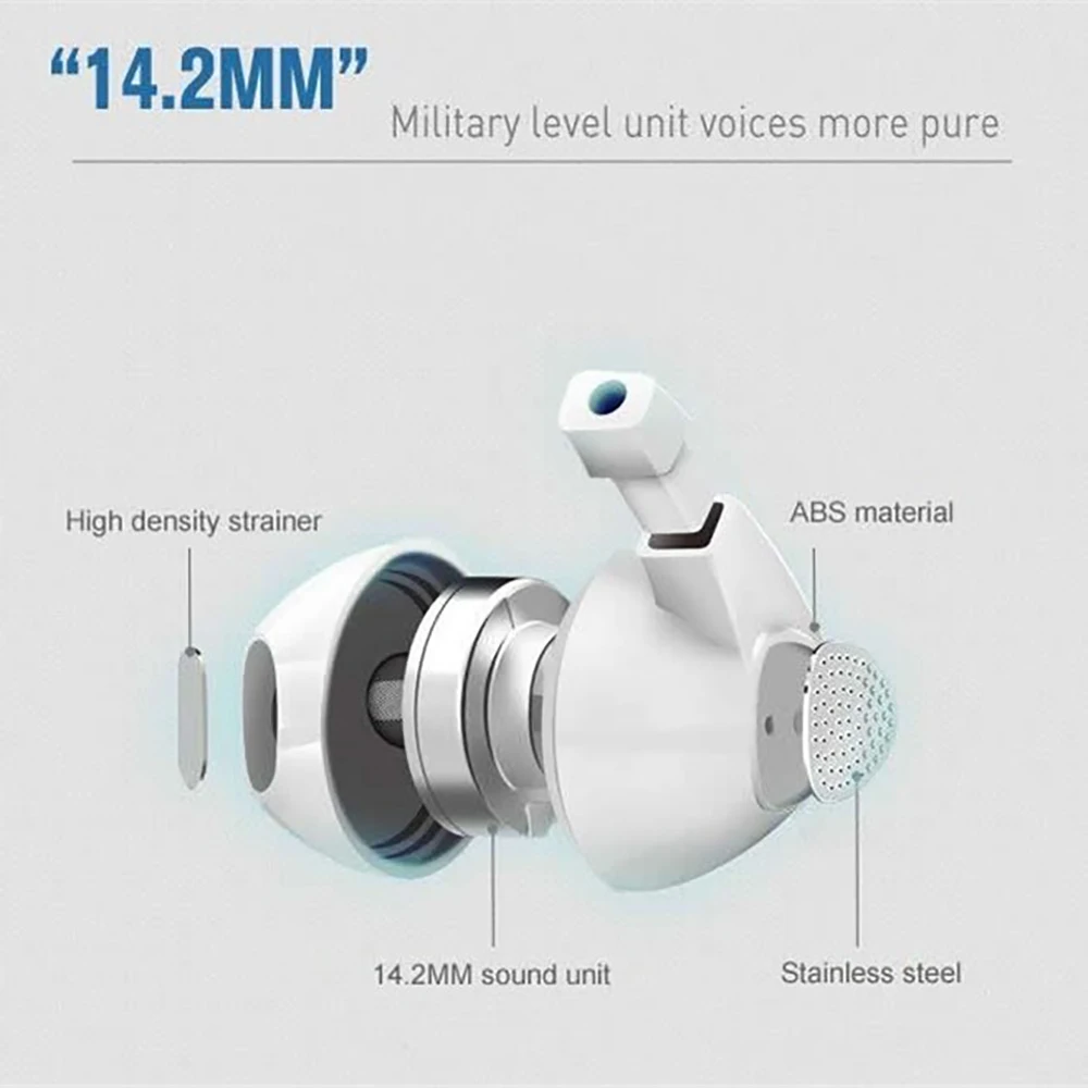 In-Ear Earphone With Microphone 3.5mm Jack Bass Headset Earbus For iPhone 7 6 6S Xiaomi Sport Headsets Fone de ouvido | Электроника