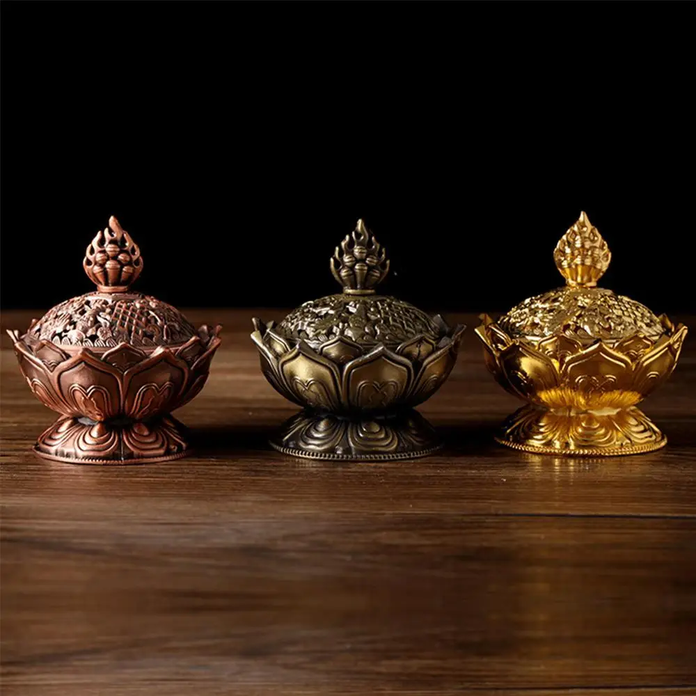 Тибетская горелка для благовоний в виде лотоса 1 шт.|tibetan lotus incense burner|lotus burnerincense
