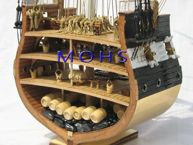 Классическая деревянная шкала парусная лодка поперечное сечение корабля 1/75 839 мм