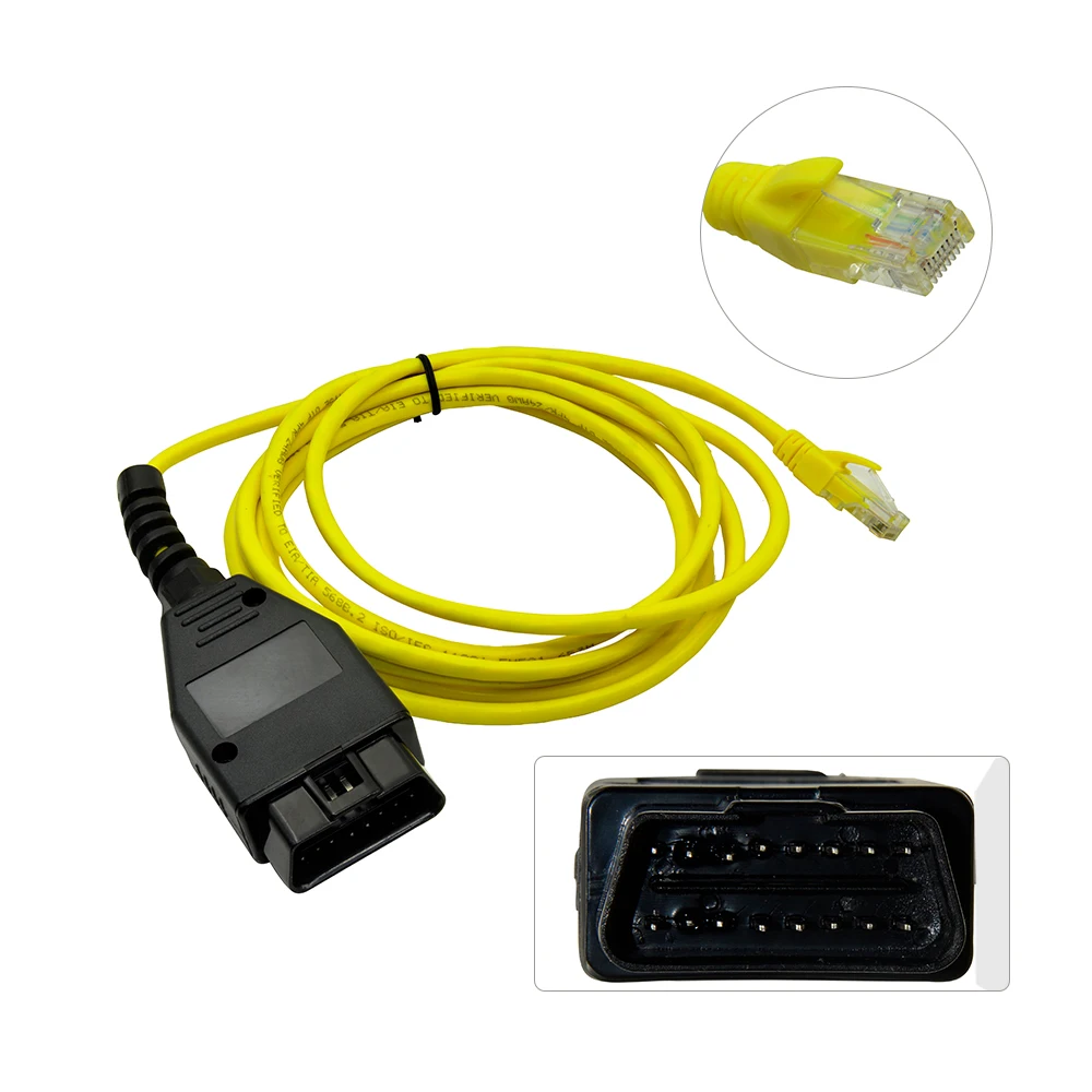 Бесплатная доставка E SYS кабель для передачи данных BMW ENET Ethernet к OBD интерфейсу ICOM
