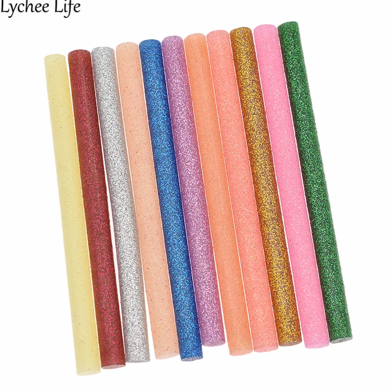 Lychee 60 шт. красочный термоплавкий клеевой пистолет мини для 7 мм палочек DIY ручной