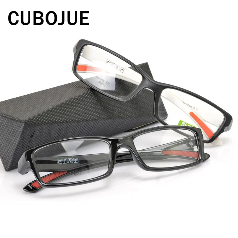 Мужские оправы для очков Cubojue сверхлегкие при близорукости спортивные очки TR90 по