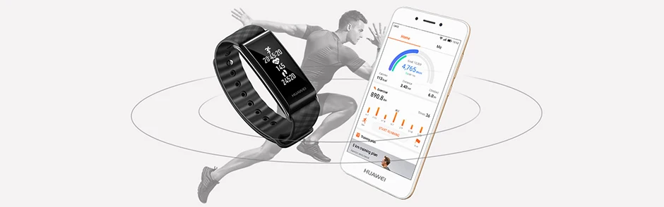 huawei Honor Band A2 Смарт IP67 водонепроницаемый браслет 0,9" OLED экран пульсометр Показать сообщение для Android