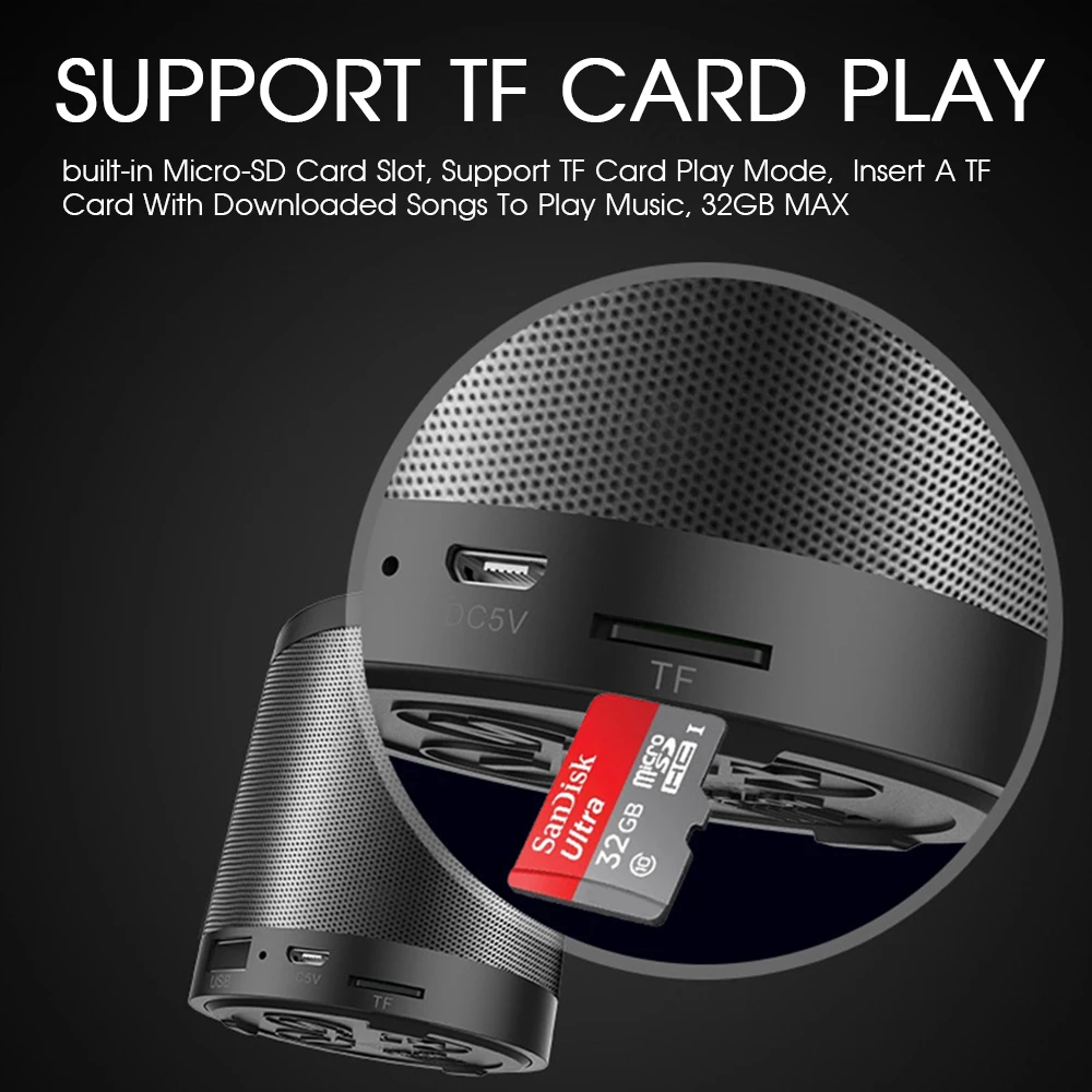 Bluetooth Колонка ZEALOT S5 2 портативная с микрофоном и поддержкой TF карт|zealot s5|bluetooth