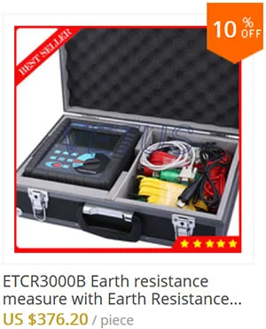 ETCR2000A+ цифровой зажим на Измеритель сопротивления заземления с диапазоном от 0,01 до Ом измерительное оборудование сопротивления заземления