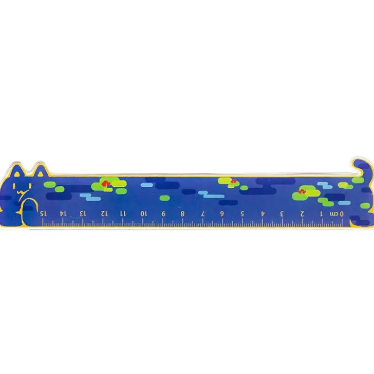 

1 Pcs Cartoon 15cm Animal Cat Sunflowers Starry Sky Acrylic Rulers Measuring Straight Rulers Bookmark Gift Korean Stationery