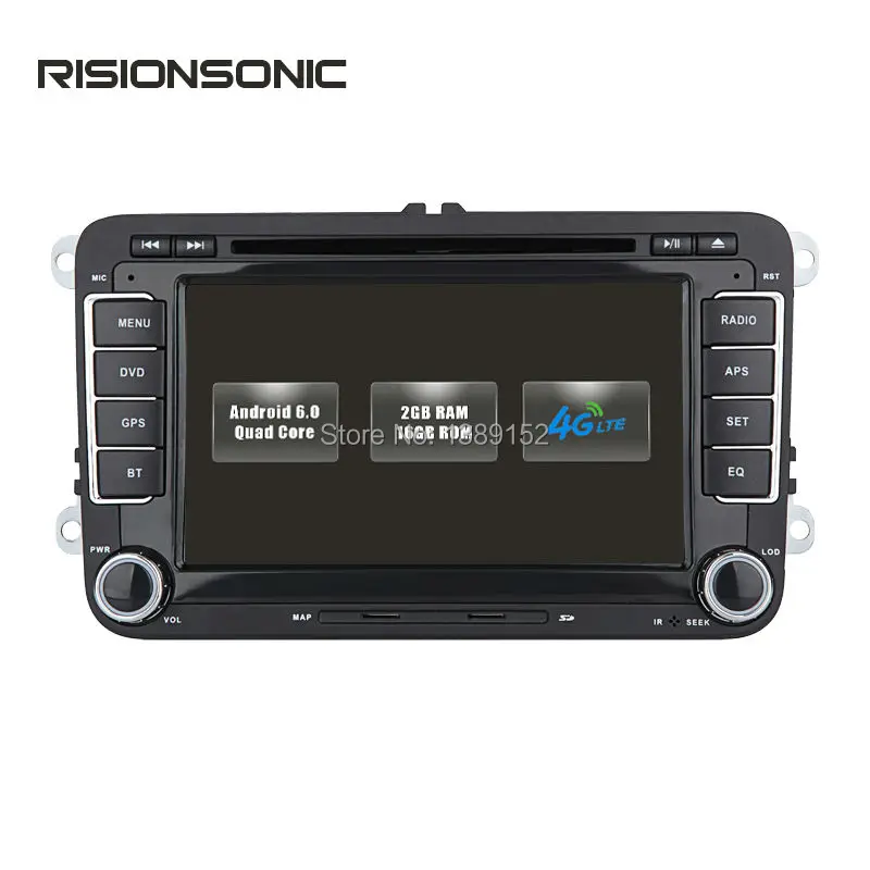Quad core Android 6 0 Автомобильный dvd навигации для Volkswagen VW Polo Jetta Tiguan passat b6 B5 cc skoda octavia fabia