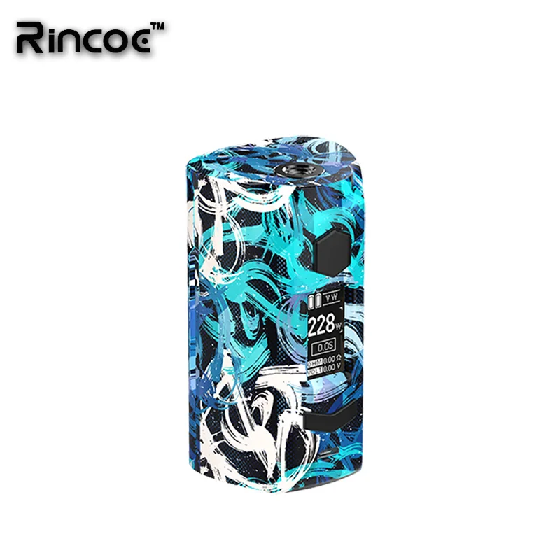 Новейший Rincoe Manto S Mesh 228W mod fit 6 мл Metis Mix Tank Питание от двух аккумуляторов 18650 Быстрая зарядка