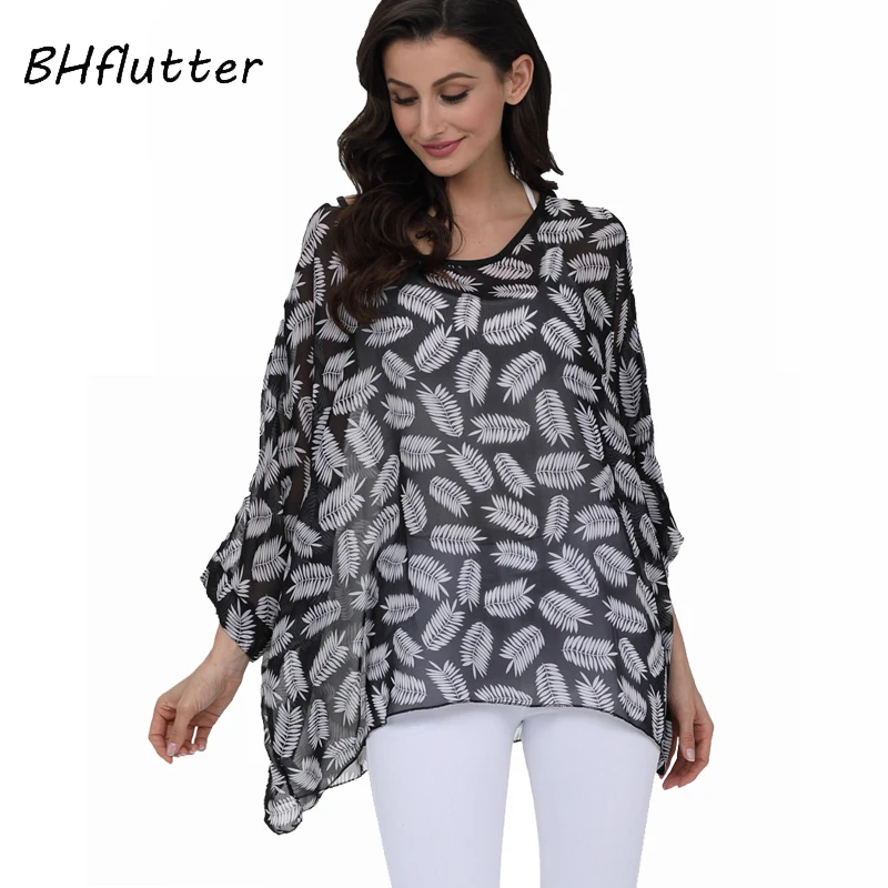 Женские рубашки от BHflutter топы Новое поступление 2018 летняя блузка рубашка
