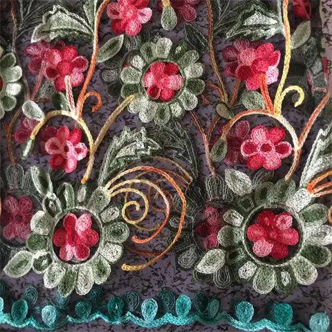 Женская винтажная куртка с цветочной вышивкой Новая летняя куртка с длинным рукавом средней длины размера плюс женская тонкая черная верхняя одежда Casaco - Цвет: 1
