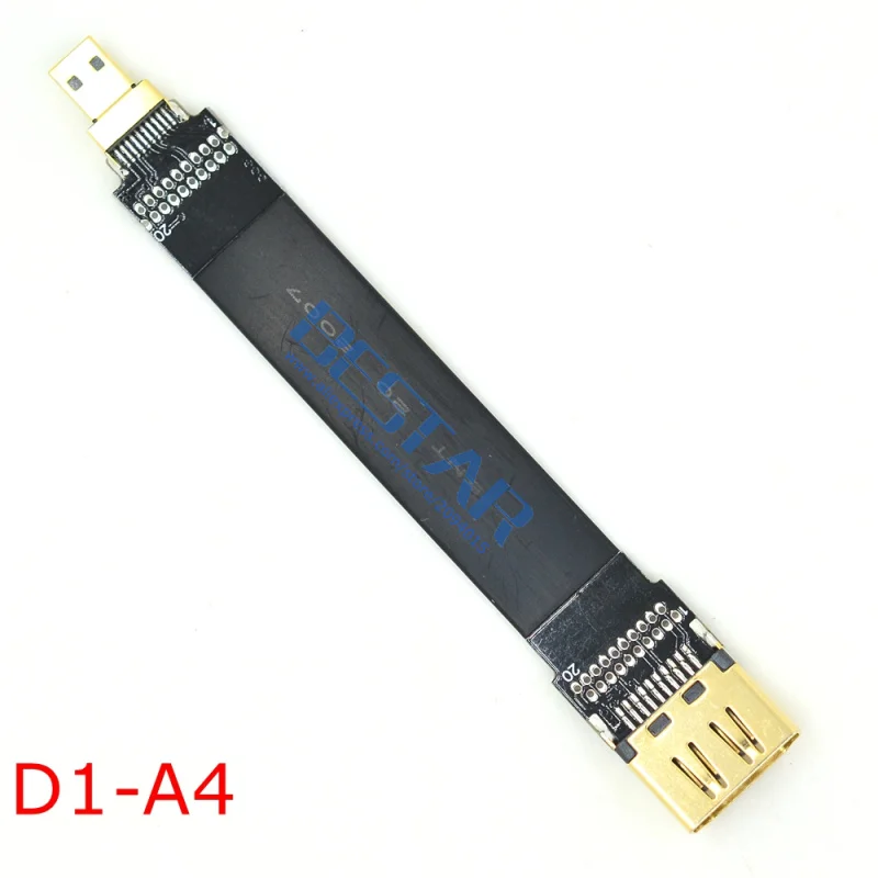 A4 FPV HDMI 2,0 Женский к HDMI Mini HDMI Micro HDMI экранированный FPC плоский кабель 4k 60Hz 5 cm-2 m для мультикоптера аэрофотосъемки