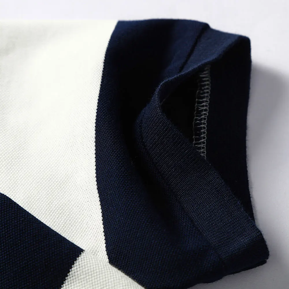 2021 летние мужские повседневные рубашки поло детская одежда в полоску под зебру