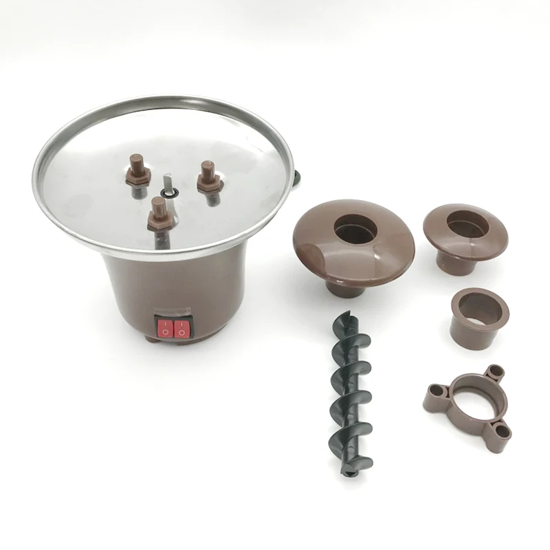 Электрический мини шоколадный фонтанчик 3 уровневый бытовой электрический