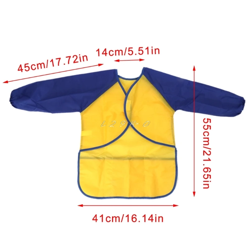 

Kids Waterproof Long Sleeve Drawing Apron Painting Smock Children Craft Art Cloth