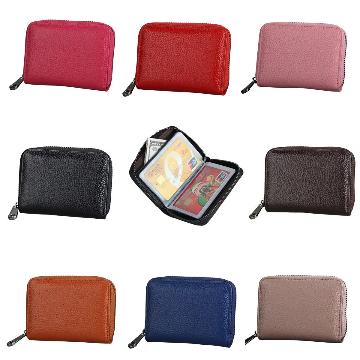 Mens Slim PU Leather ID Credit Card Holder Pocket Case Purse Wallet For 20 Cards | Багаж и сумки