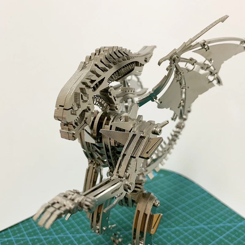 Дрон насекомое 3D стальная металлическая отделка DIY шарнир подвижность набор миниатюрных моделей головоломки игрушки хобби для мальчиков сплайсинг строительство