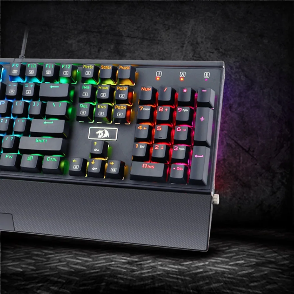 Механическая клавиатура с RGB подсветкой, RGB Механическая игровая клавиатура с синими механическими переключателями, авиационный алюминий