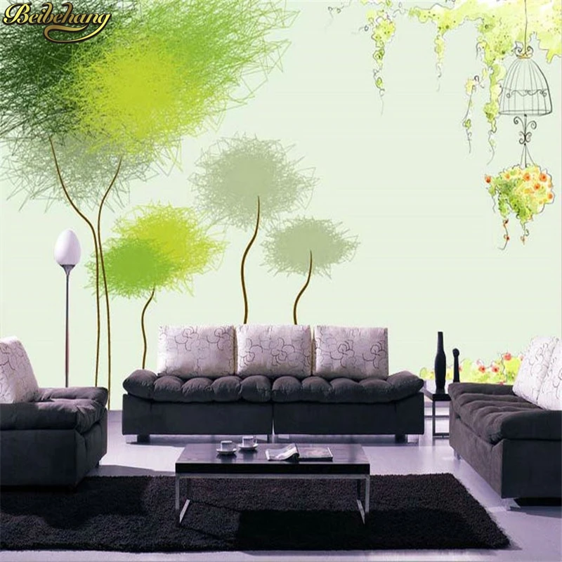 

beibehang Dandelion Tv background silk cloth 3d wallpaper seamless mural Customize any size murals papel de parede photo