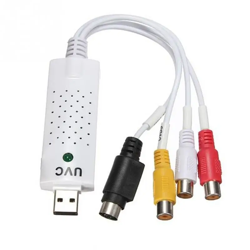 Адаптер видеозахвата ТВ DVD VHS Captura карта Аудио AV для компьютера ТВ камеры USB 2,0 Easiercap DC60 U tv 007#905 Новинка
