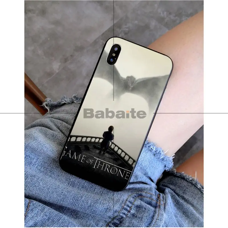 Babaite Игра престолов Новинка чехол для телефона Fundas чехол для iPhone X XS MAX 6 6S 7 7plus 8 8Plus 5 5S XR