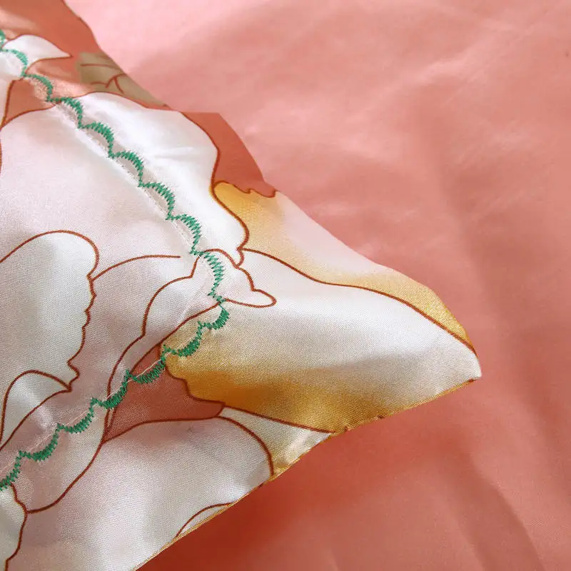 Сатиновые шелковые бриллианты наборы пододеяльников двойные полноразмерные