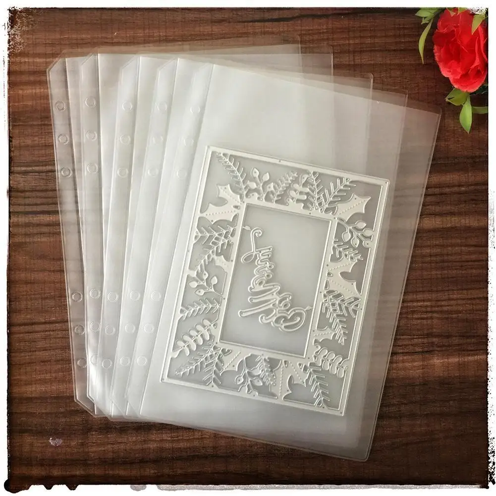 DIY Скрапбукинг режущие штампы трафарет хранения книга Коллекция альбом внутренние страницы/Обложка держатель