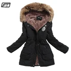 Куртка женская зимняя с хлопковой подкладкой и капюшоном, 3xl, размера плюс