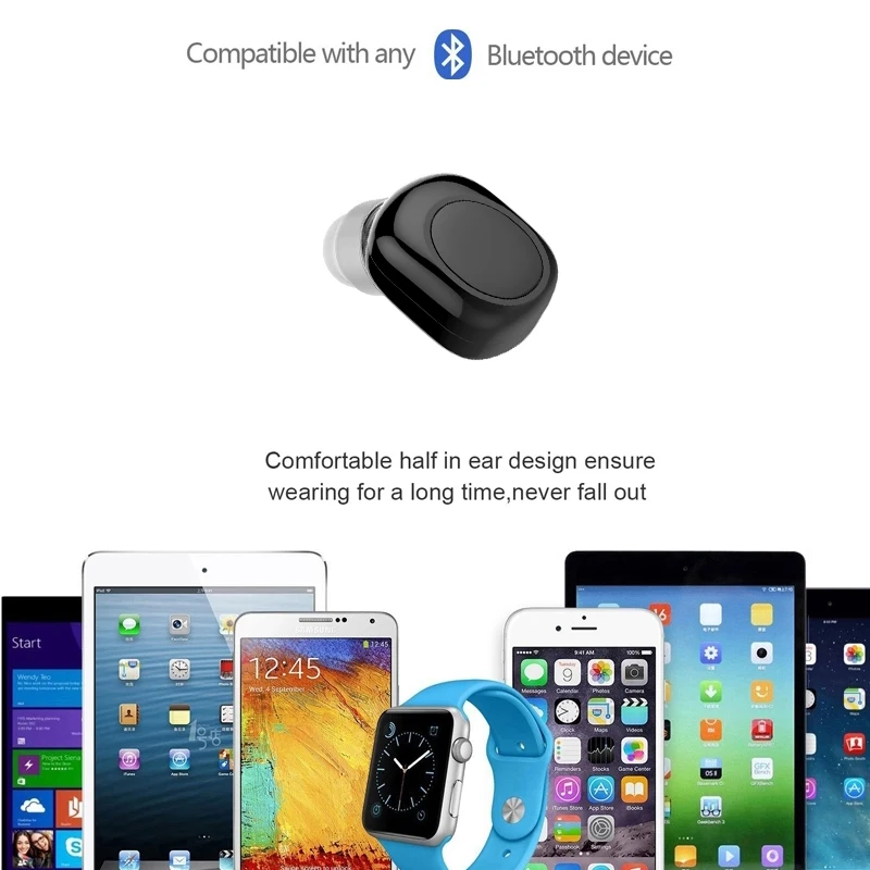 Мини беспроводные наушники Bluetooth Спортивная гарнитура Fone de ouvido для iPhone Samsung Xiaomi