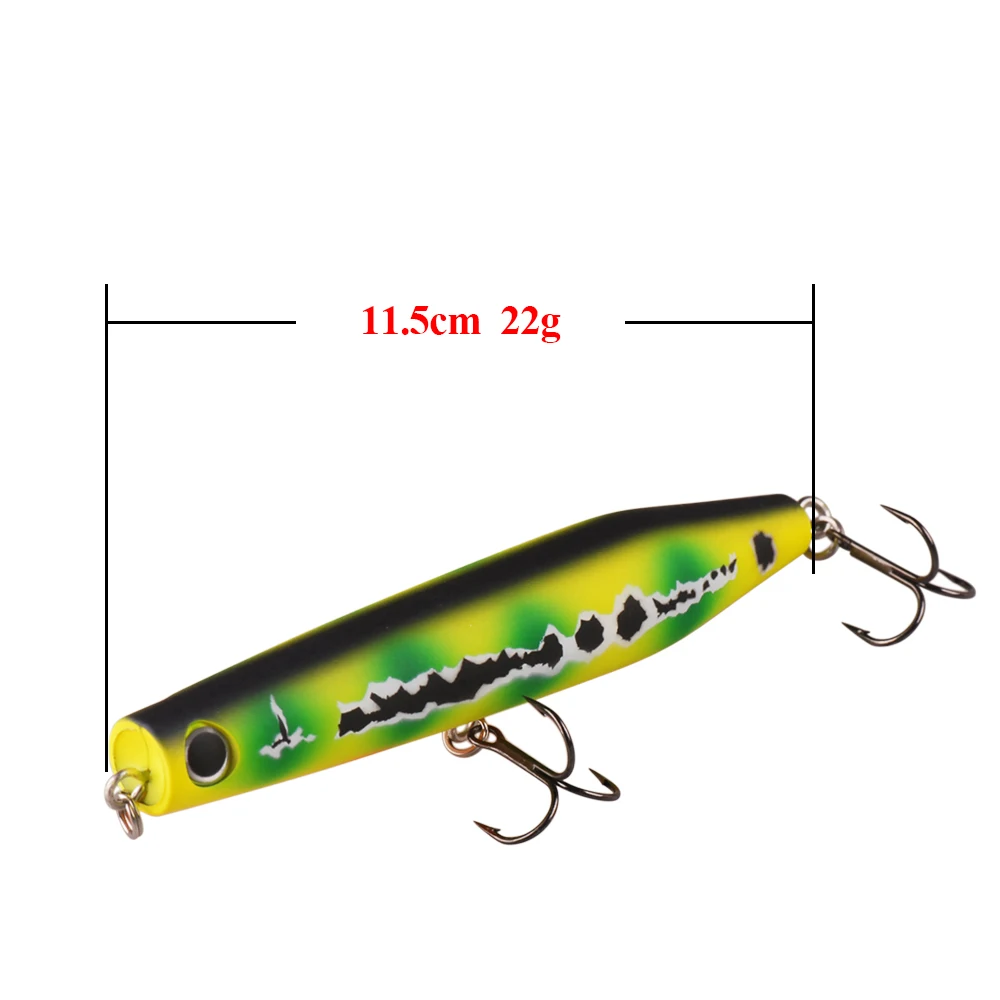 SMART Popper приманка 115 мм 22 г верхняя для рыбной ловли в воде приманки из твердого