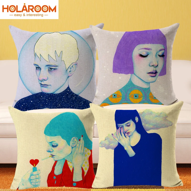 Современные стильные чехлы для подушек крутые мальчиков и девочек наволочки