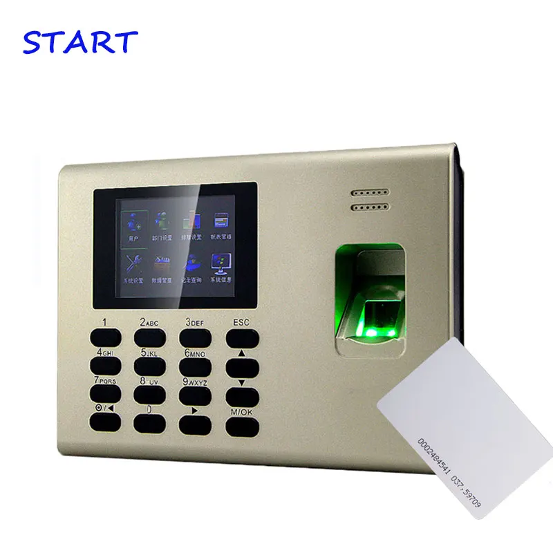 ZK K40-ID TCP/IP отпечаток пальца посещаемость времени с 125 кГц Rfid считыватель SSR