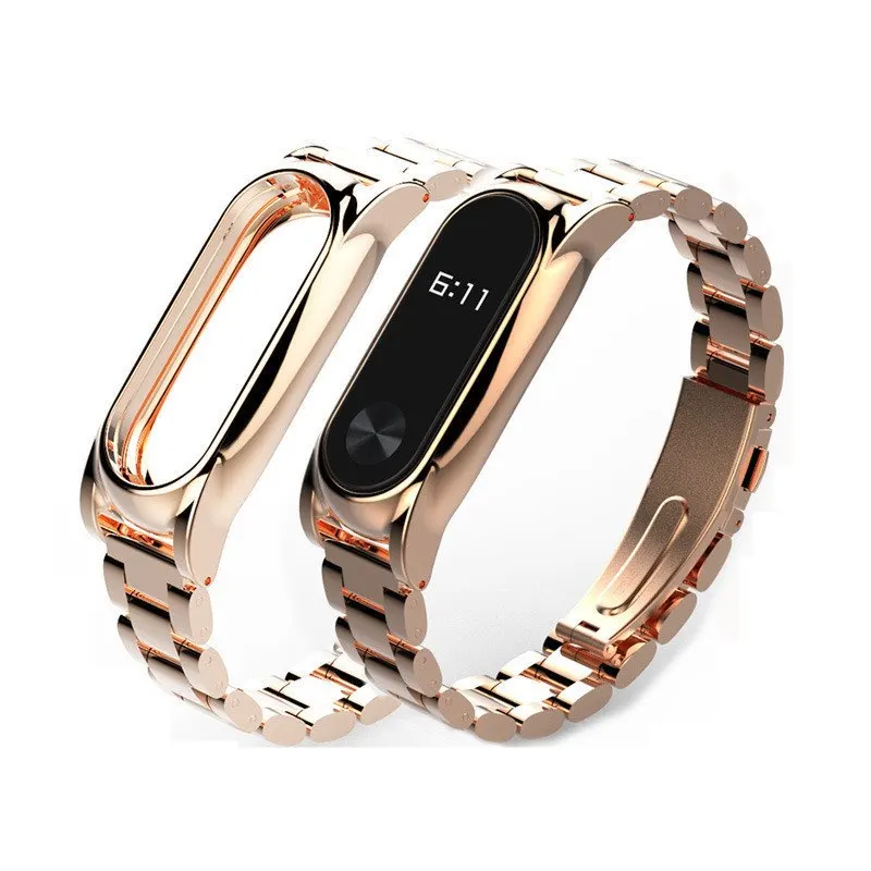 Металлический браслет из нержавеющей стали для Xiaomi Miband 2 сменный ремешок