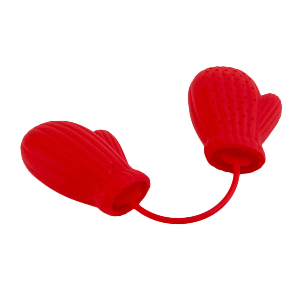 Новый специальный дизайн домашние перчатки Санта Клауса форма чайного фильтра