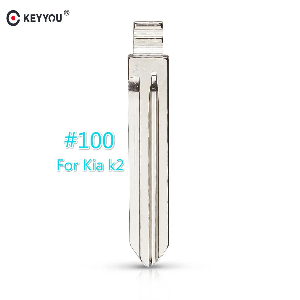 KEYYOU 100# Replacement Flip Remote Key Blade Car blank For Kia K2 With Right Slot | Автомобили и мотоциклы