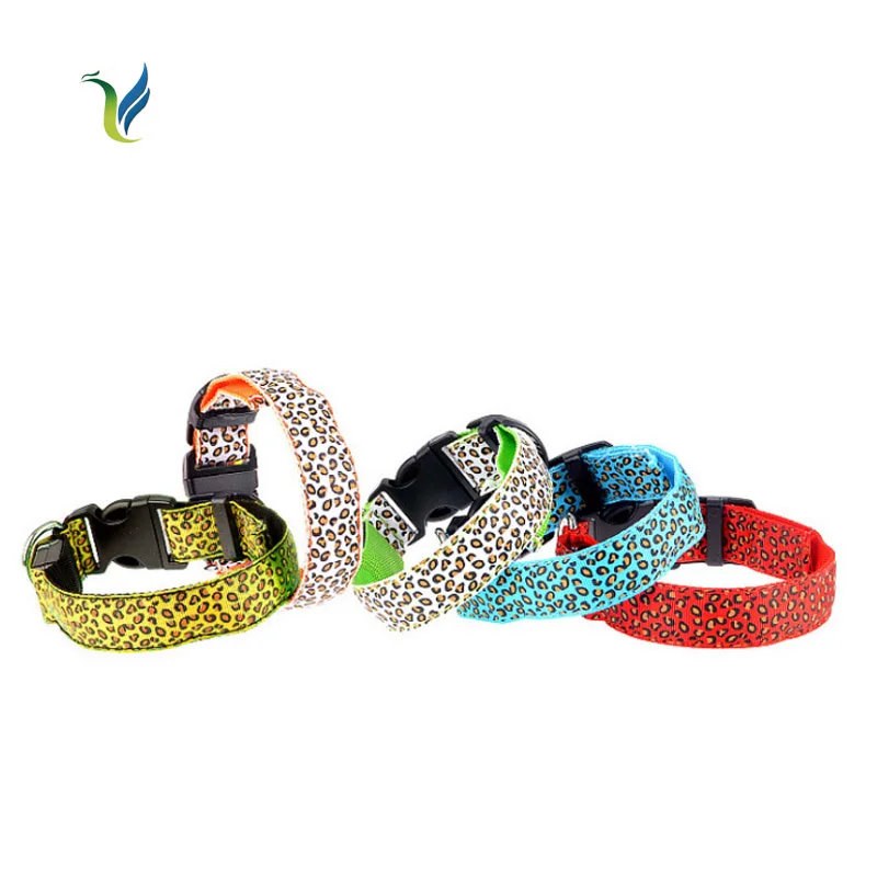 Dogs Luminous Fluorescent Collars Pet Supplies Nylon Dog Collar Night Safety LED Glow Harness Cat In The Dark | Дом и сад