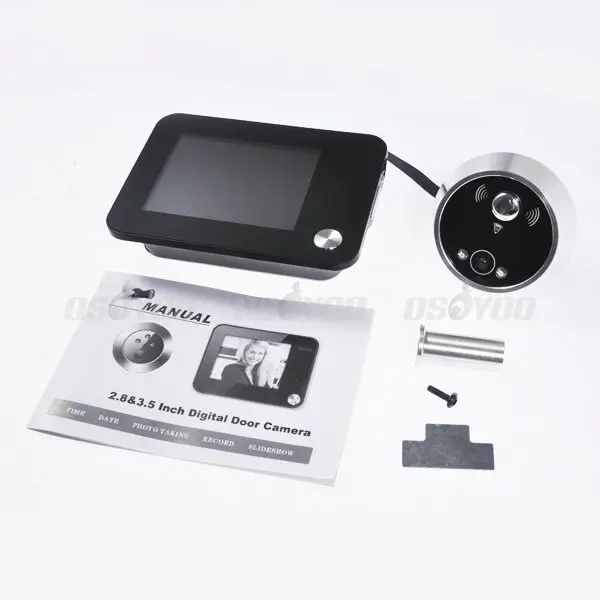 High Quality 3.5&quot Digital Monitor video Door Peephole Viewer Camera Doorbell With Motion Detection Free Shipping &amp Drop |