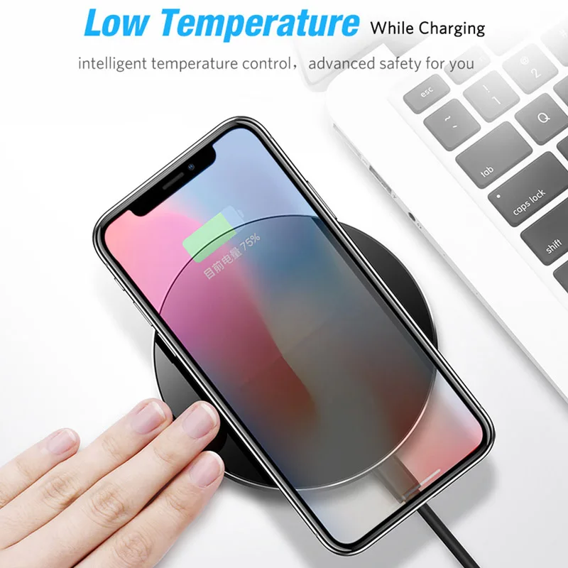 Qi зарядное устройство 10 Вт быстрая Беспроводная зарядка для iphone xiaomi huawei carregador sem fio cargador chargeur Индукционная зарядка