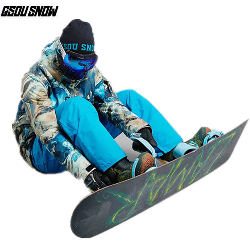 GSOU SNOW Brand лыжный костюм Для мужчин лыжные куртки сноубордические брюки зима Mountain