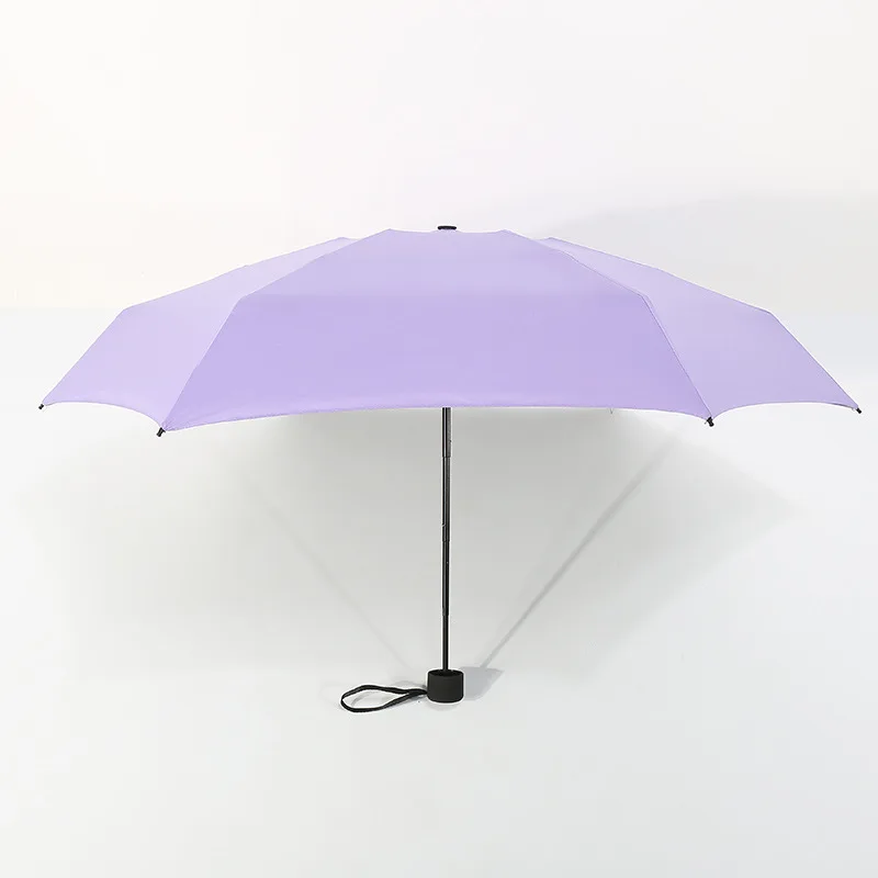 Purple Супер-светильник, 190 г, Мини карманный зонтик для дождя, женский маленький зонтик, Ветрозащитный складной зонтик, компактный зонт для путешествий, для дождя, мужской зонт - Цвет: Purple