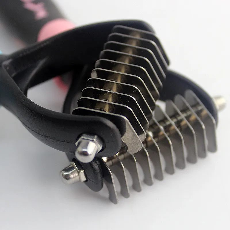1 шт., триммер для собак, кошек, шерсти, Dematting, для ухода за лошадьми, Deshedding, инструмент, расческа, щетка, 10 лезвий