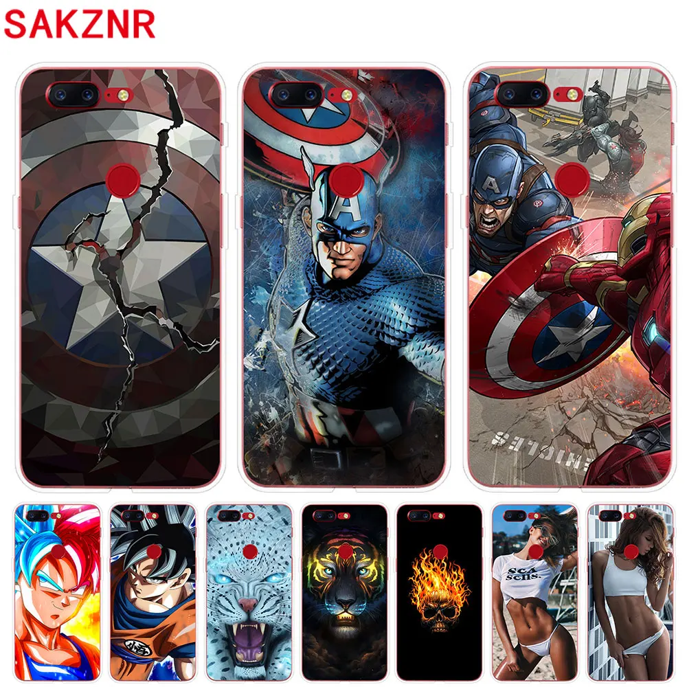 For Oneplus 5 5T Case Cover Transparent Printing Funda Couqe Soft Silicone Cases Phone |