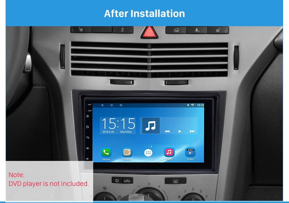 Seicane 173*98/178*100/178*102 мм черный 2 Din радио приборная CD рамка для Opel Vectra Astra Zafira OEM стиль