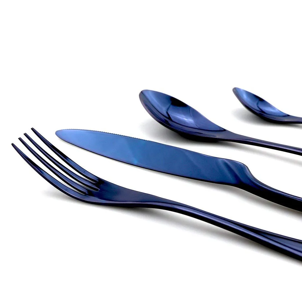 4 шт./компл. зеркало многоцветная столовая посуда набор вилка для столовых